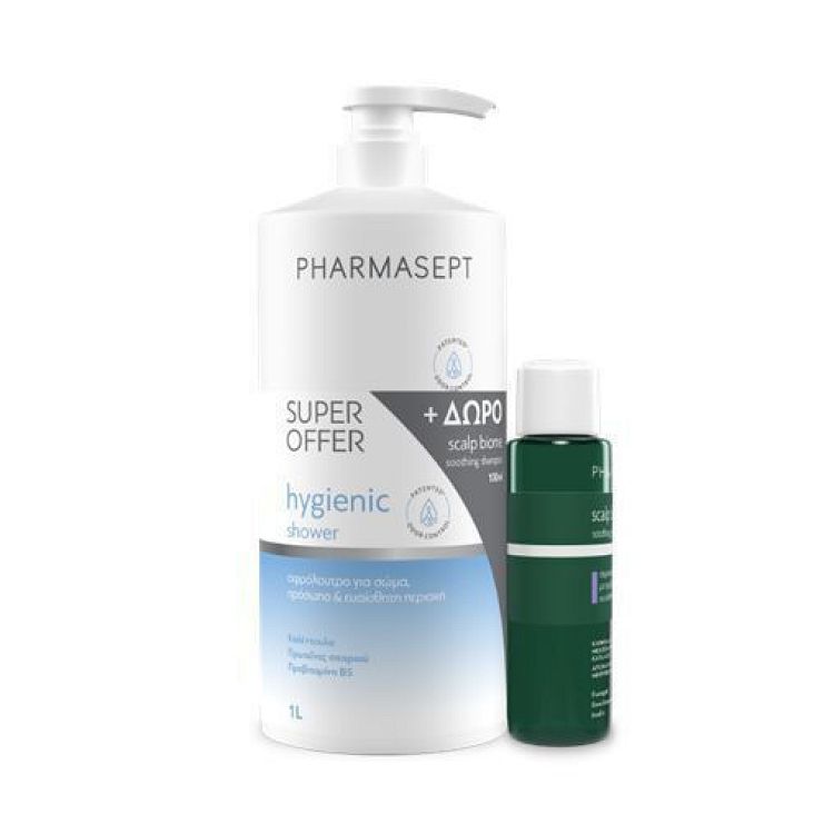 Pharmasept Hygienic Shower Αφρόλουτρο σε Gel για Σώμα , Πρόσωπο & Ευαίσθητη Περιοχή 1000ml