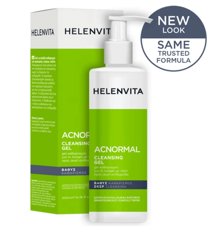 Helenvita Gel Καθαρισμού Acnormal για Λιπαρές Επιδερμίδες 400ml