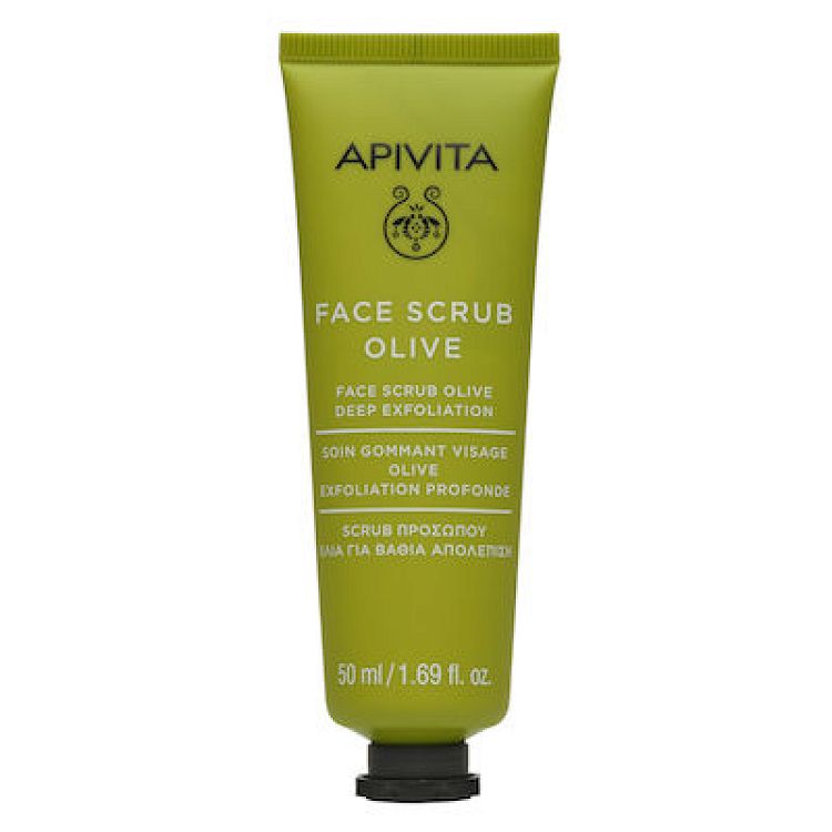 Apivita Face Scrub Olive Προσώπου για Λιπαρές Επιδερμίδες 50ml