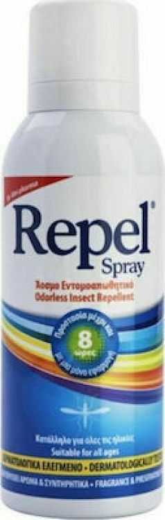 Uni-Pharma Repel Άοσμο Εντομοαπωθητικό Spray με Υαλουρονικό Κατάλληλο για Παιδιά 100ml