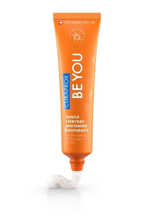 Curaprox Be You Toothpaste Peach & Apricot για Καθημερινή Προστασία & Λεύκανση 60ml