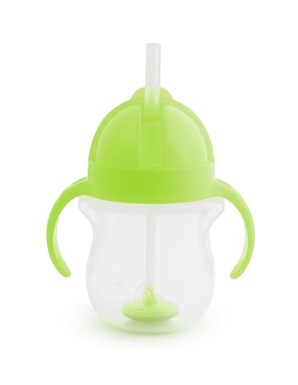 Munchkin Tip & Sip Cup Green Παιδικό Χρωματιστό Κύπελλο Με Ενσωματωμένο Καλαμάκι 1 τεμάχιο