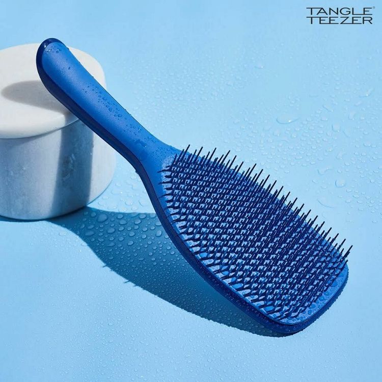 Tangle Teezer The Large Wet Detangler Thick & Curly Blue Βούρτσα Μαλλιών για Ξεμπέρδεμα