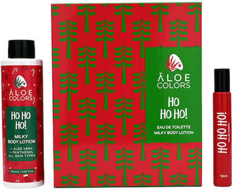 Aloe+Colors Ho Ho Ho Γυναικείο Gift Set με Άρωμα 10ml & Body Lotion 150ml