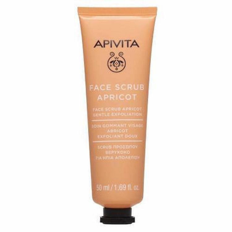 Apivita Face Scrub Apricot Προσώπου Ήπιας Απολέπισης Με Βερύκοκο 50ml