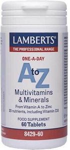Lamberts A To Z Multivitamins Βιταμίνη για Ενέργεια 60 ταμπλέτες