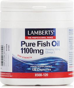 Lamberts Pure Fish Oil Ιχθυέλαιο 1100mg 120 κάψουλες