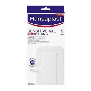 Hansaplast Med+ Sensitive 4xl 10cm X20cm Υποαλλεργικά Αυτοκόλλητα Επιθέματα 10τμχ