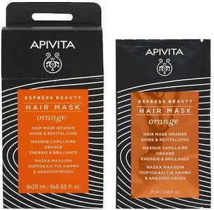 Apivita Express Beauty Orange Μάσκα Μαλλιών για Λάμψη 20ml