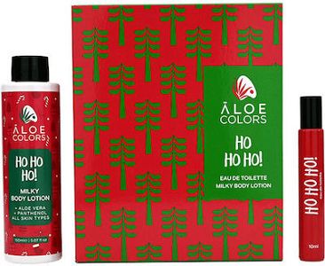 Aloe+Colors Ho Ho Ho Γυναικείο Gift Set με Άρωμα 10ml & Body Lotion 150ml