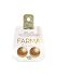 Farma Bijoux Hypoallergenic Earrings Gold Plated Round Buttons 15mm